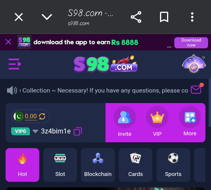 s98 game