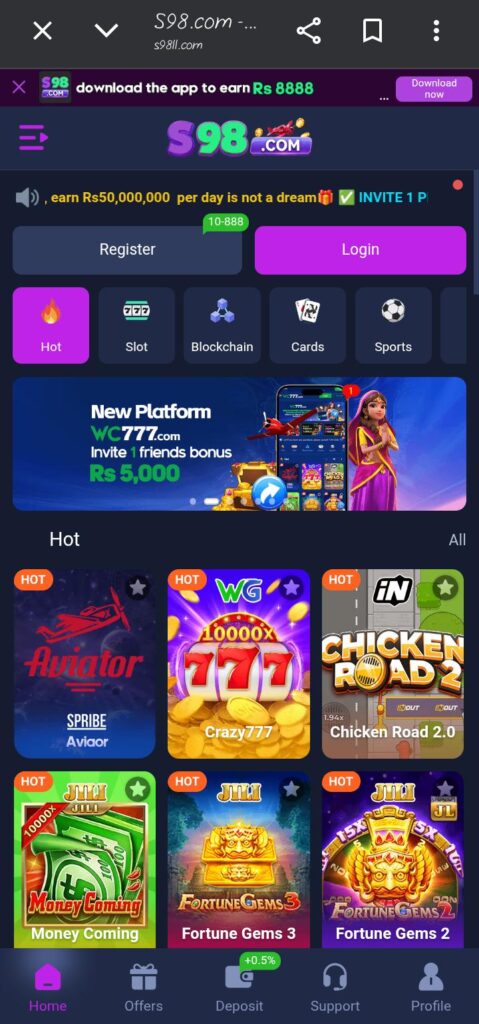 s98 game